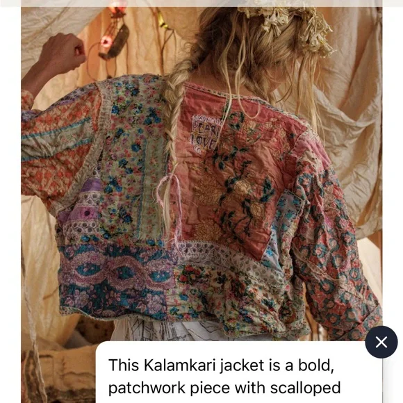 NWT Magnolia Pearl Klamkari Andhra Wonderland Jacket - Picture 2 of 12
